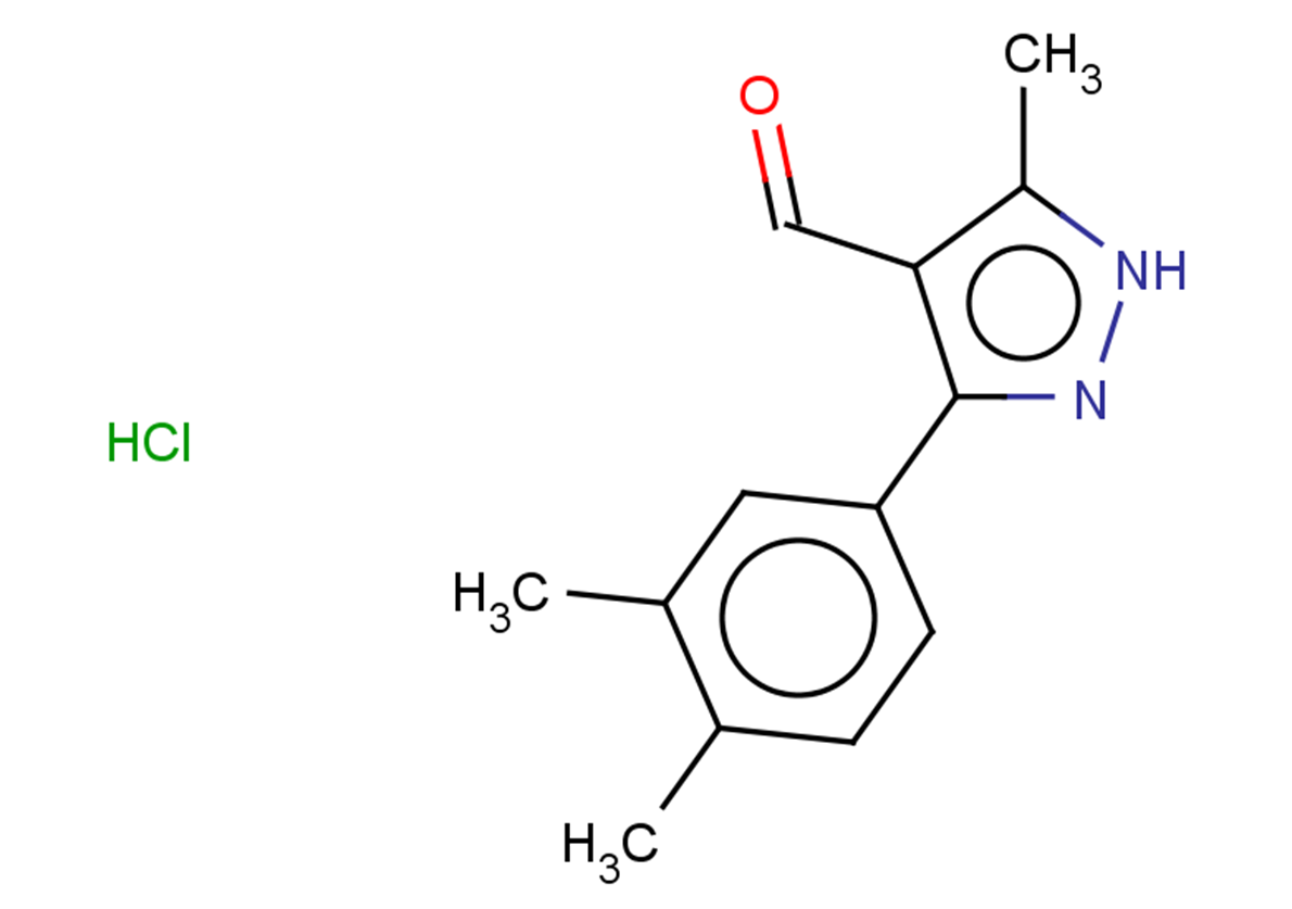 3-(3,4-dimethylphenyl)-5-methyl-1H-pyrazole-4-carbaldehyde hydrochloride