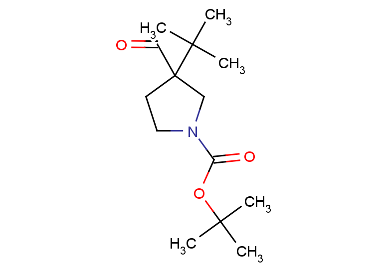 tert-butyl 3-tert-butyl-3-formylpyrrolidine-1-carboxylate