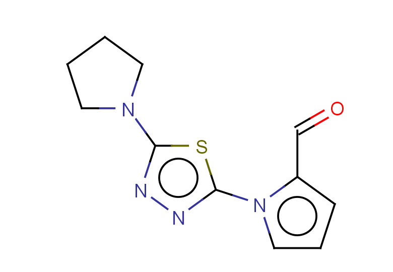 1-(5-PYRROLIDIN-1-YL-1,3,4-THIADIAZOL-2-YL)-1H-PYRROLE-2-CARBALDEHYDE