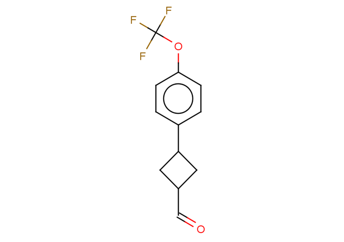 3-[4-(trifluoromethoxy)phenyl]cyclobutane-1-carbaldehyde, Mixture of diastereomers