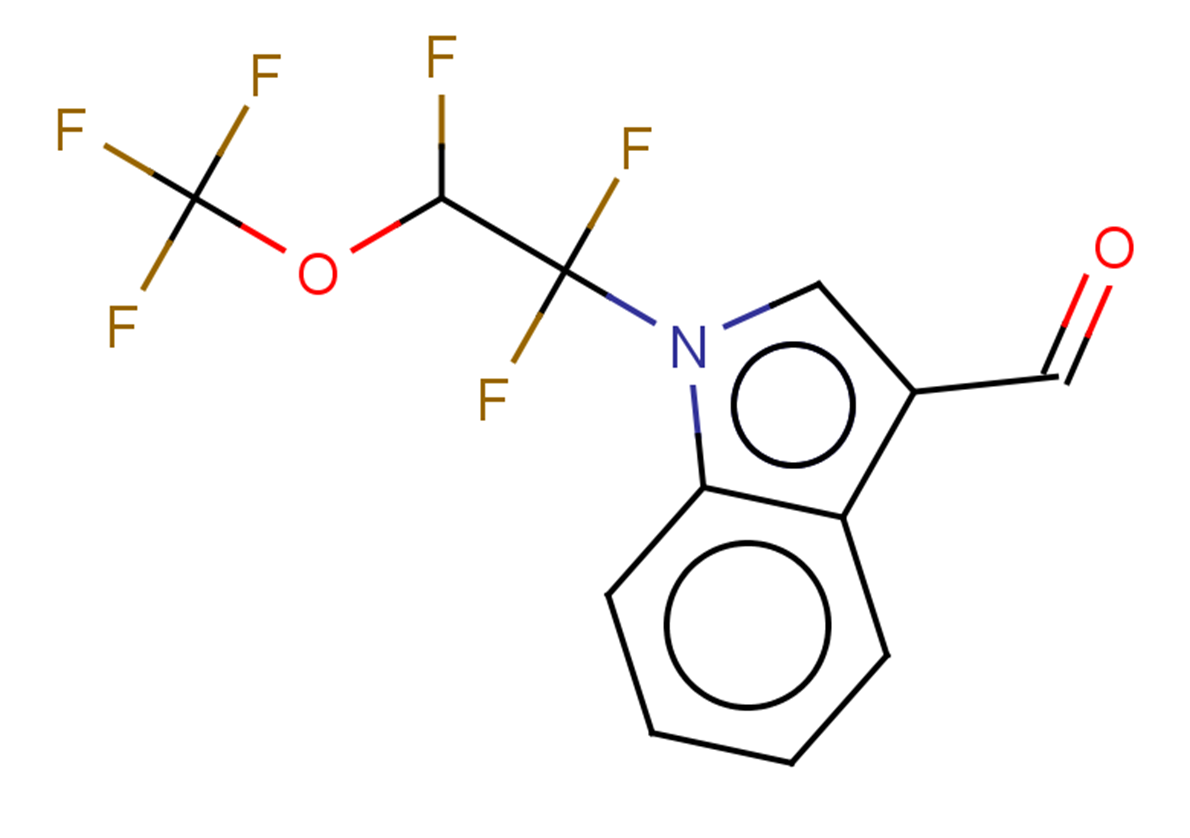 1-[1,1,2-trifluoro-2-(trifluoromethoxy)ethyl]-1H-indole-3-carbaldehyde