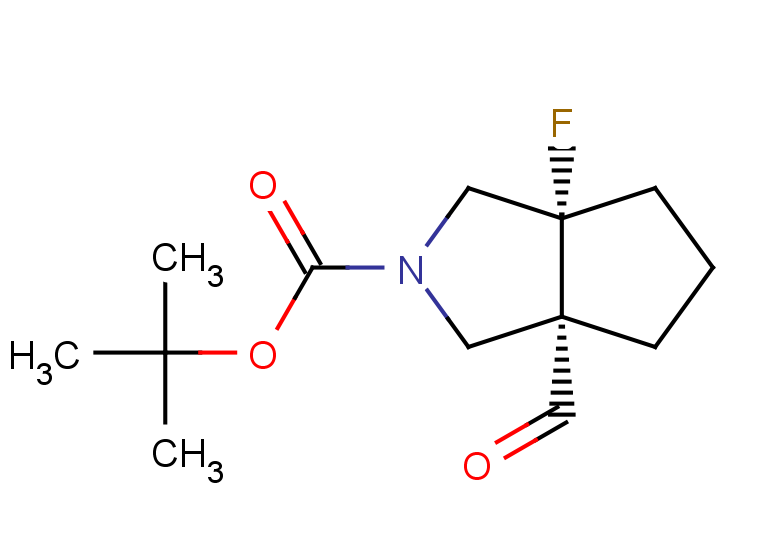 rac-tert-butyl (3aR,6aS)-3a-fluoro-6a-formyl-octahydrocyclopenta[c]pyrrole-2-carboxylate