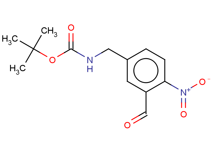 tert-butyl N-[(3-formyl-4-nitrophenyl)methyl]carbamate