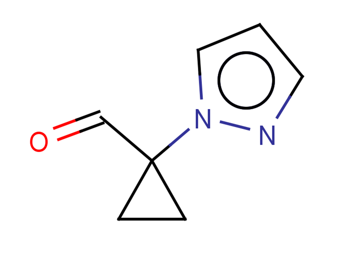 1-(1H-pyrazol-1-yl)cyclopropane-1-carbaldehyde