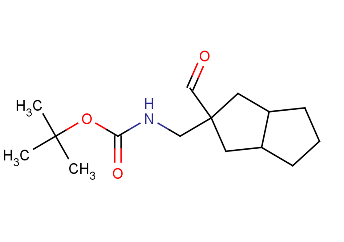 tert-butyl N-[(2-formyl-octahydropentalen-2-yl)methyl]carbamate, Mixture of diastereomers