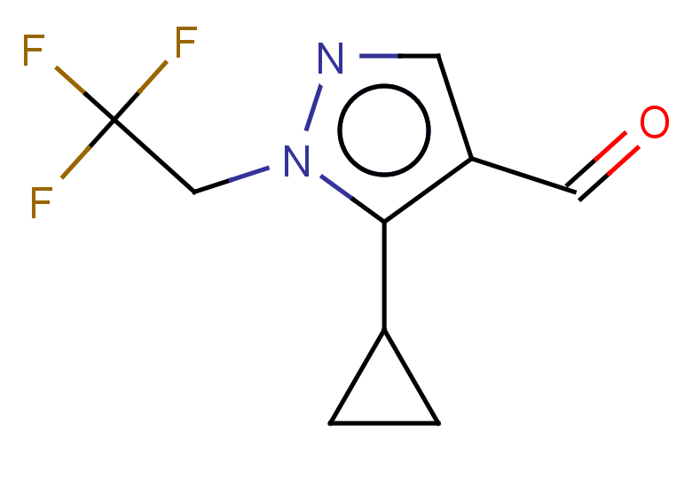 5-cyclopropyl-1-(2,2,2-trifluoroethyl)-1H-pyrazole-4-carbaldehyde