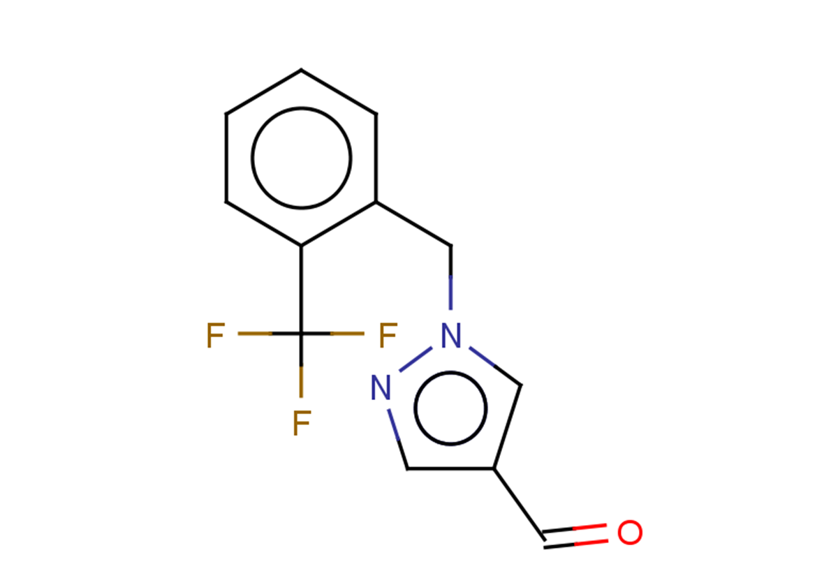 1-{[2-(trifluoromethyl)phenyl]methyl}-1H-pyrazole-4-carbaldehyde