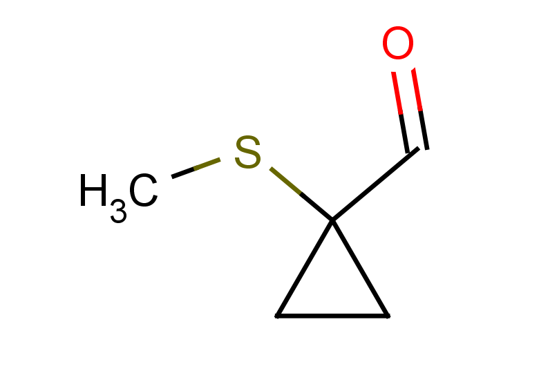 1-(methylsulfanyl)cyclopropane-1-carbaldehyde