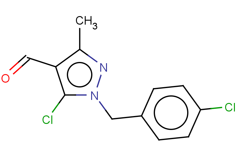 5-chloro-1-[(4-chlorophenyl)methyl]-3-methyl-1H-pyrazole-4-carbaldehyde
