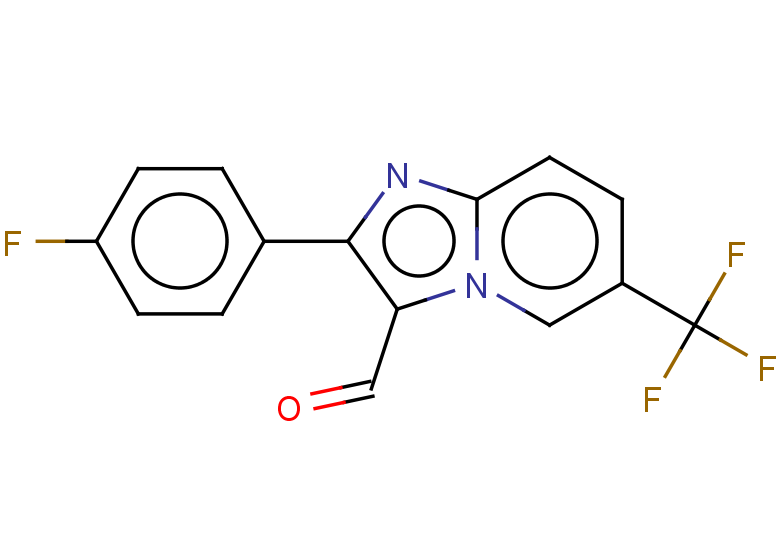 2-(4-fluorophenyl)-6-(trifluoromethyl)imidazo[1,2-a]pyridine-3-carbaldehyde