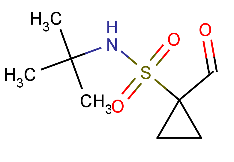 N-tert-butyl-1-formylcyclopropane-1-sulfonamide