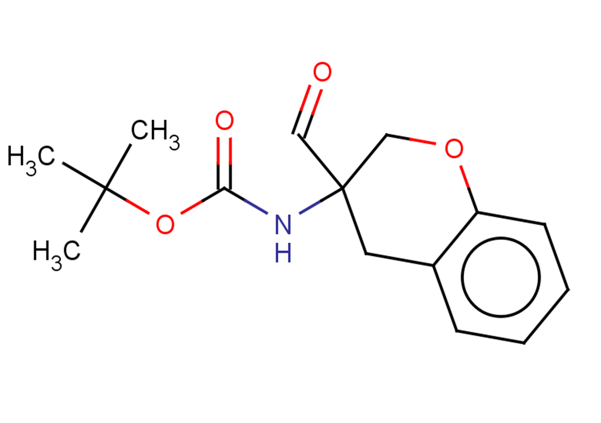tert-butyl N-(3-formyl-3,4-dihydro-2H-1-benzopyran-3-yl)carbamate