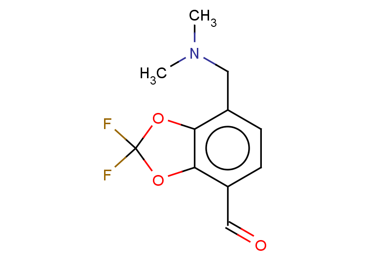 7-[(dimethylamino)methyl]-2,2-difluoro-1,3-dioxaindane-4-carbaldehyde