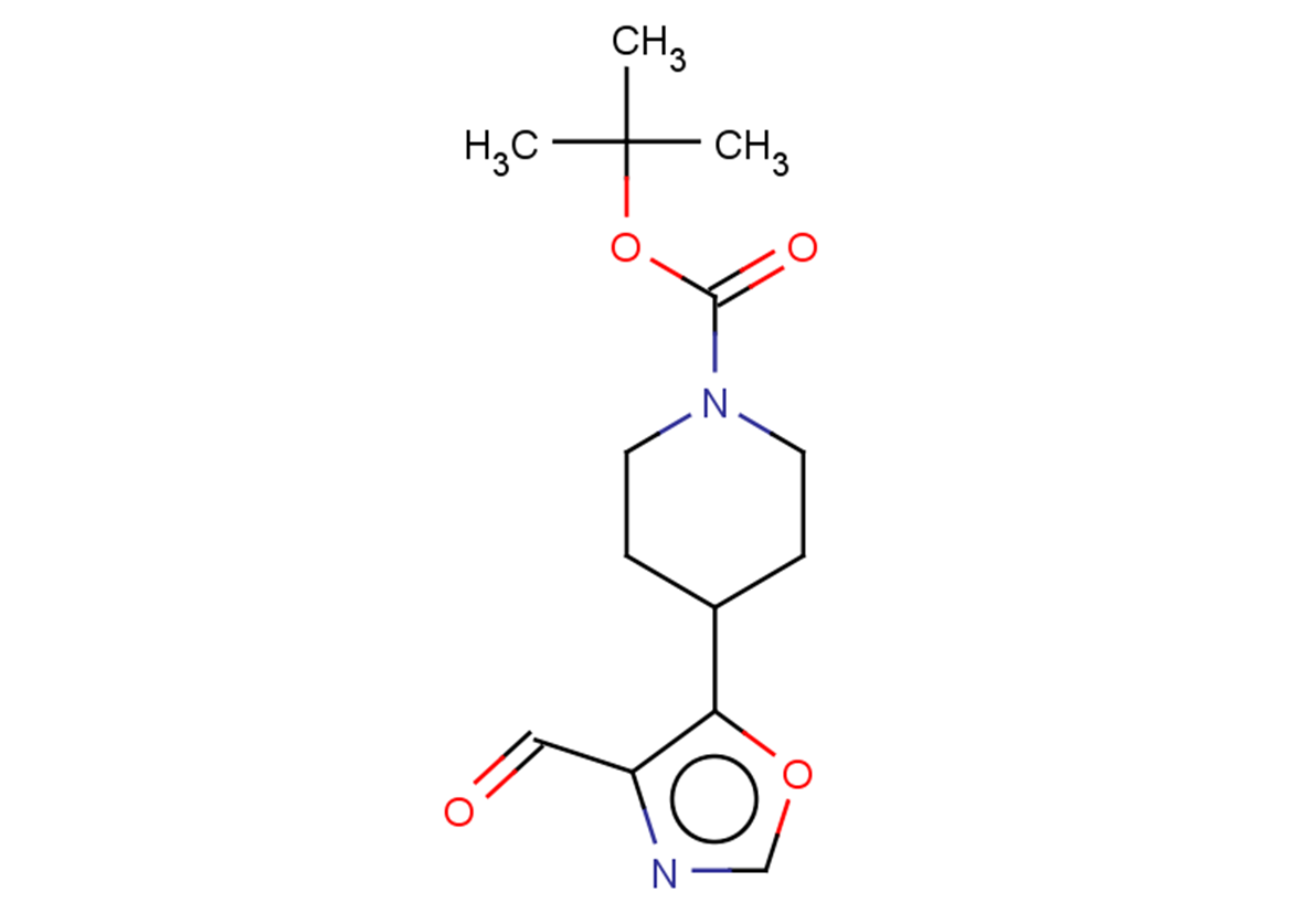 tert-butyl 4-(4-formyl-1,3-oxazol-5-yl)piperidine-1-carboxylate