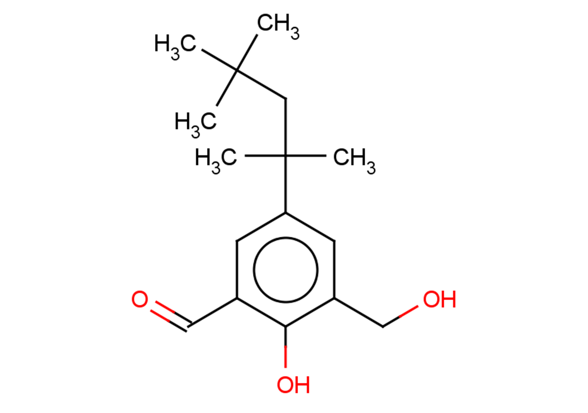 2-hydroxy-3-(hydroxymethyl)-5-(2,4,4-trimethylpentan-2-yl)benzaldehyde