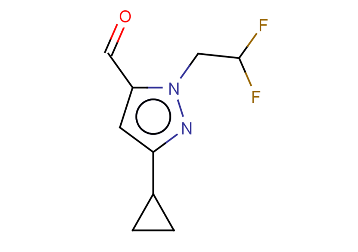 3-cyclopropyl-1-(2,2-difluoroethyl)-1H-pyrazole-5-carbaldehyde