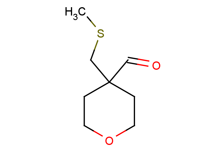 4-[(methylsulfanyl)methyl]oxane-4-carbaldehyde
