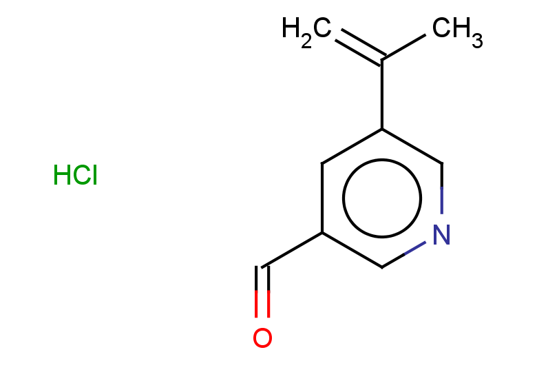 5-(prop-1-en-2-yl)pyridine-3-carbaldehyde hydrochloride