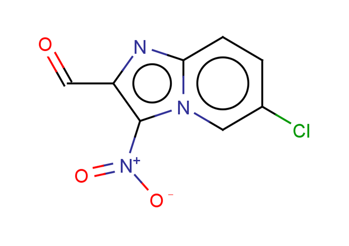 6-chloro-3-nitroimidazo[1,2-a]pyridine-2-carbaldehyde