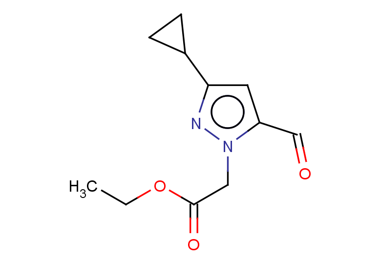 ethyl 2-(3-cyclopropyl-5-formyl-1H-pyrazol-1-yl)acetate