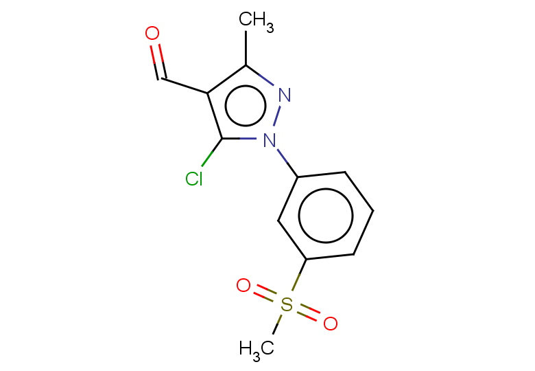 5-chloro-1-(3-methanesulfonylphenyl)-3-methyl-1H-pyrazole-4-carbaldehyde