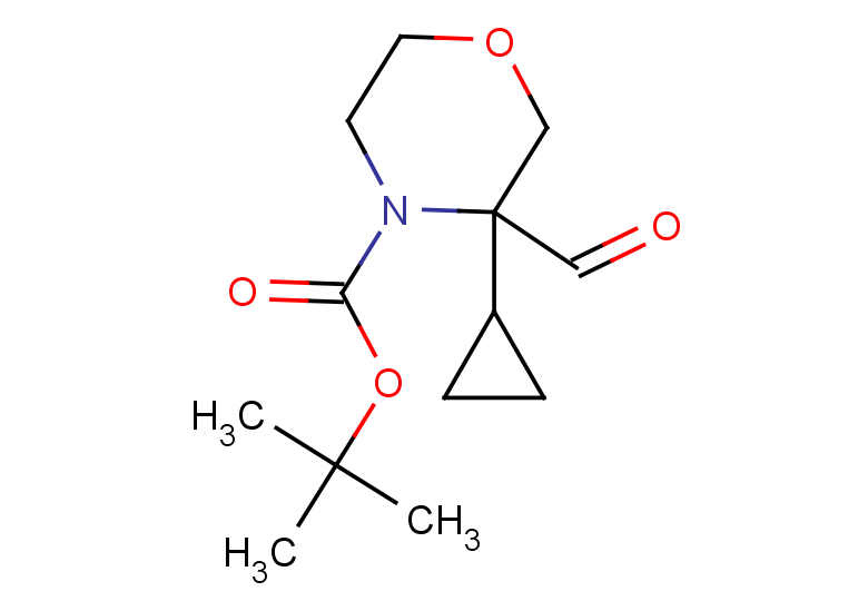tert-butyl 3-cyclopropyl-3-formylmorpholine-4-carboxylate