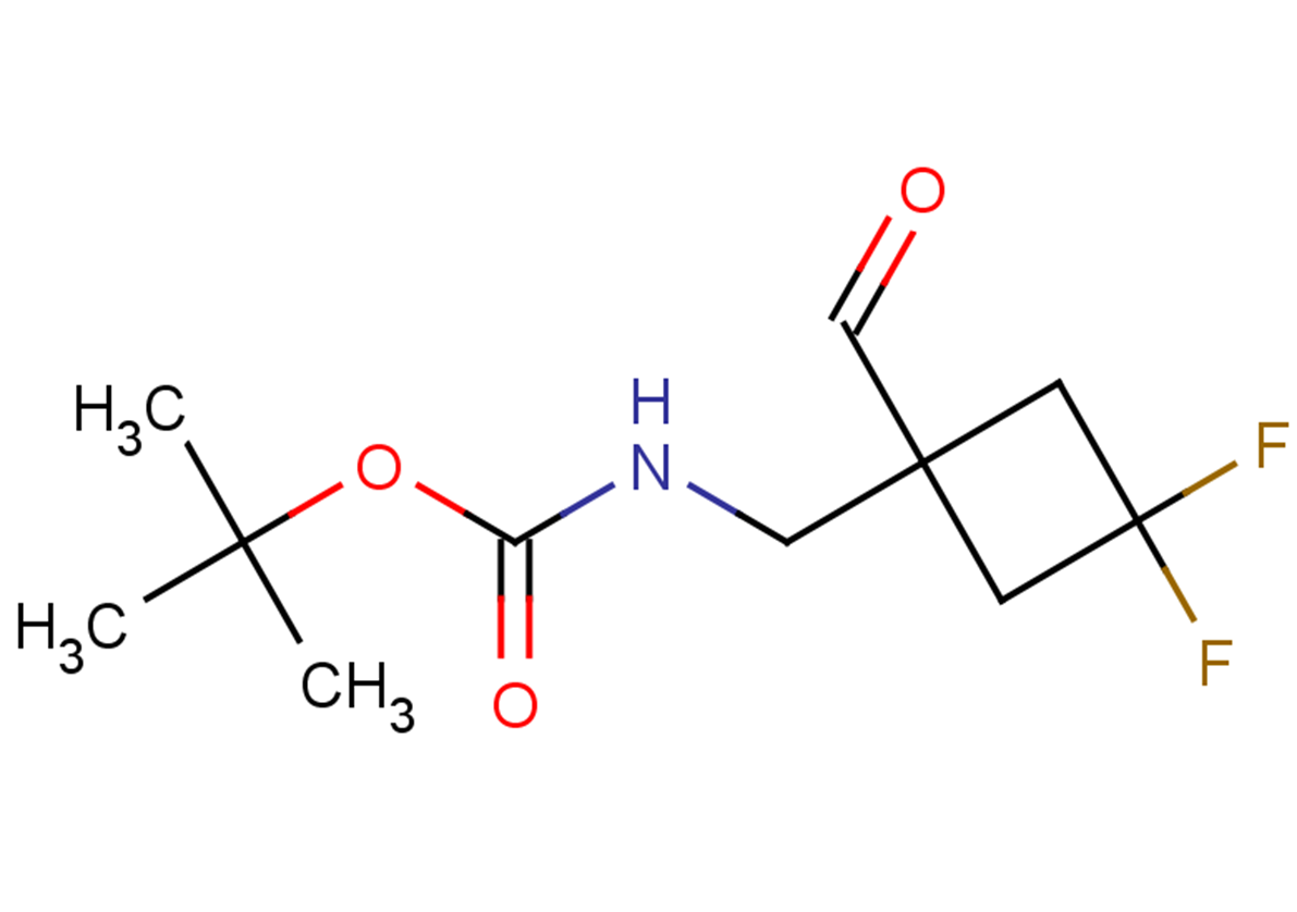 tert-butyl N-[(3,3-difluoro-1-formylcyclobutyl)methyl]carbamate