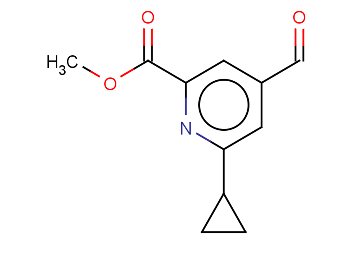 methyl 6-cyclopropyl-4-formylpyridine-2-carboxylate