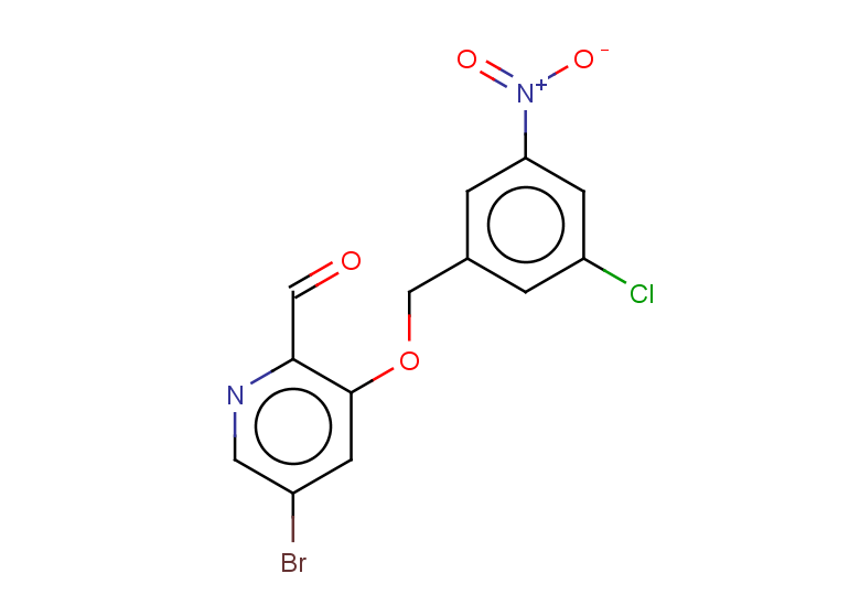 5-bromo-3-[(3-chloro-5-nitrophenyl)methoxy]pyridine-2-carbaldehyde