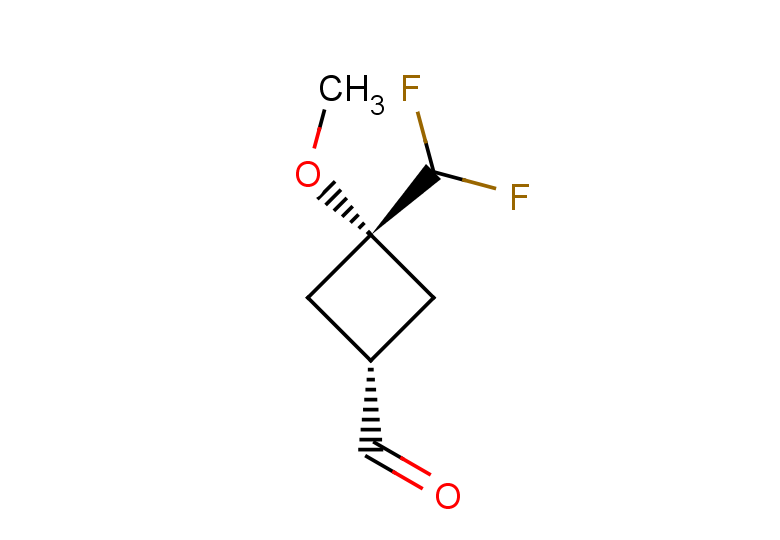 (1s,3s)-3-(difluoromethyl)-3-methoxycyclobutane-1-carbaldehyde