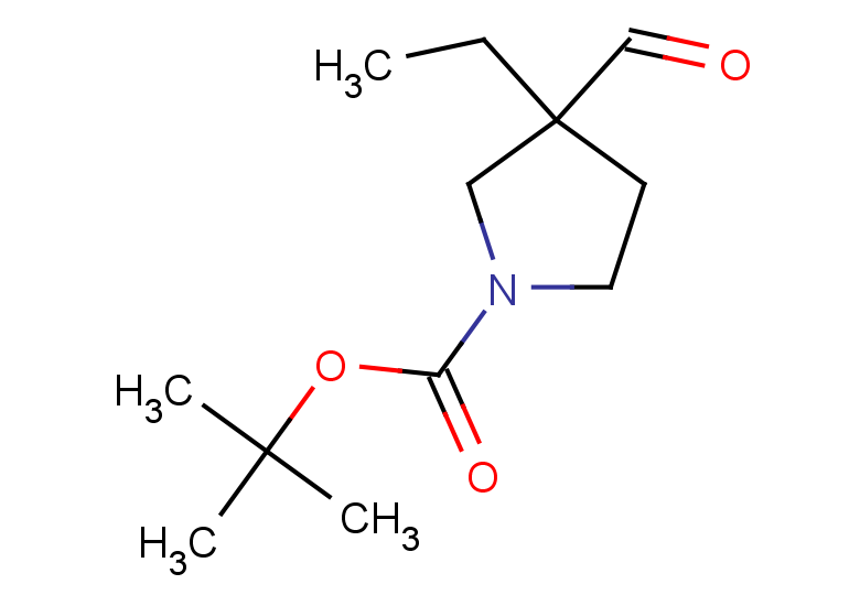 tert-butyl 3-ethyl-3-formylpyrrolidine-1-carboxylate
