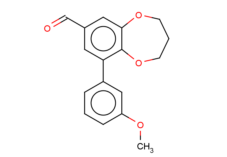 9-(3-methoxyphenyl)-3,4-dihydro-2H-1,5-benzodioxepine-7-carbaldehyde