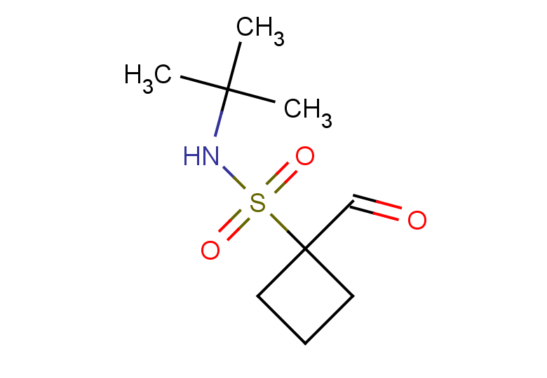 N-tert-butyl-1-formylcyclobutane-1-sulfonamide
