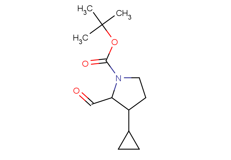 tert-butyl 3-cyclopropyl-2-formylpyrrolidine-1-carboxylate