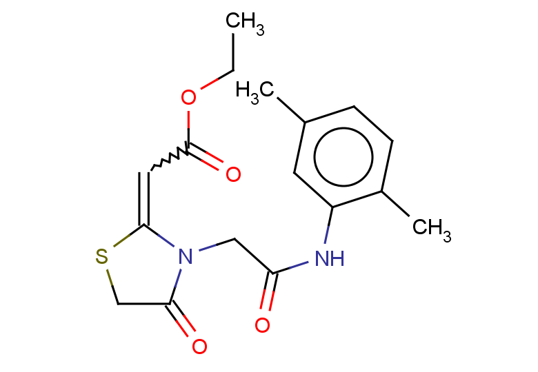 ethyl 2-(3-{[(2,5-dimethylphenyl)carbamoyl]methyl}-4-oxo-1,3-thiazolidin-2-ylidene)acetate
