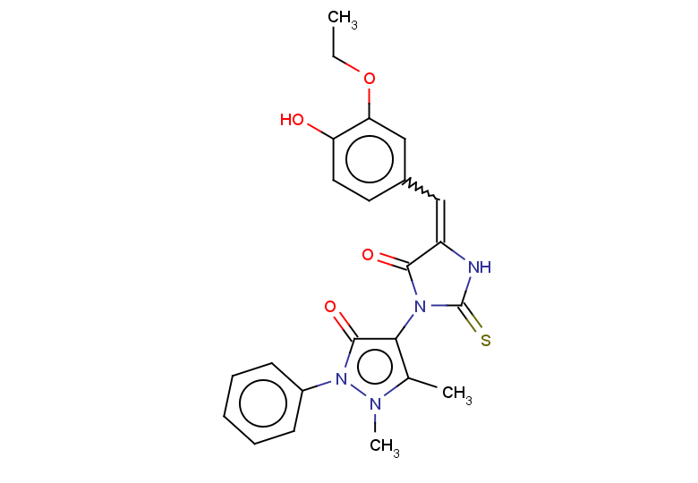 4-{4-[(3-ethoxy-4-hydroxyphenyl)methylidene]-5-oxo-2-sulfanylideneimidazolidin-1-yl}-1,5-dimethyl-2-phenyl-2,3-dihydro-1H-pyrazol-3-one