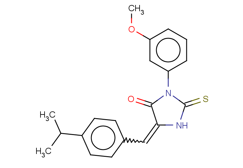 3-(3-methoxyphenyl)-5-{[4-(propan-2-yl)phenyl]methylidene}-2-sulfanylideneimidazolidin-4-one
