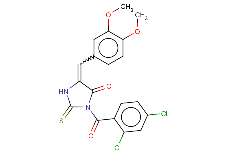 3-(2,4-dichlorobenzoyl)-5-[(3,4-dimethoxyphenyl)methylidene]-2-sulfanylideneimidazolidin-4-one