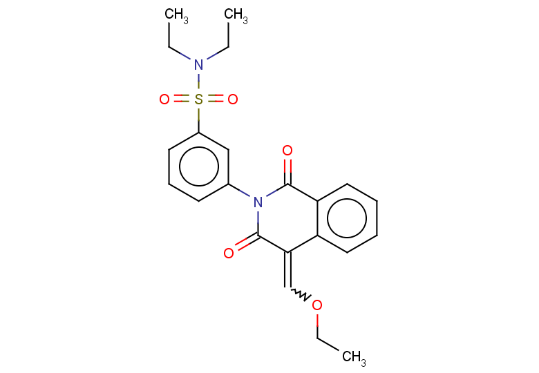 3-[4-(ethoxymethylidene)-1,3-dioxo-1,2,3,4-tetrahydroisoquinolin-2-yl]-N,N-diethylbenzene-1-sulfonamide