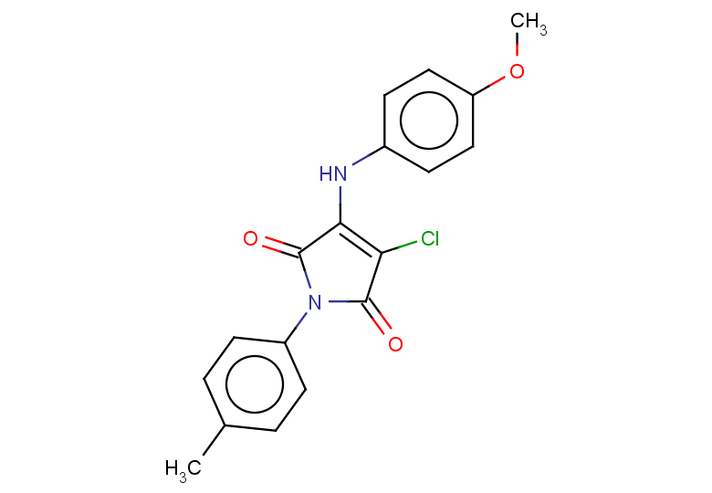 3-chloro-4-[(4-methoxyphenyl)amino]-1-(4-methylphenyl)-2,5-dihydro-1H-pyrrole-2,5-dione