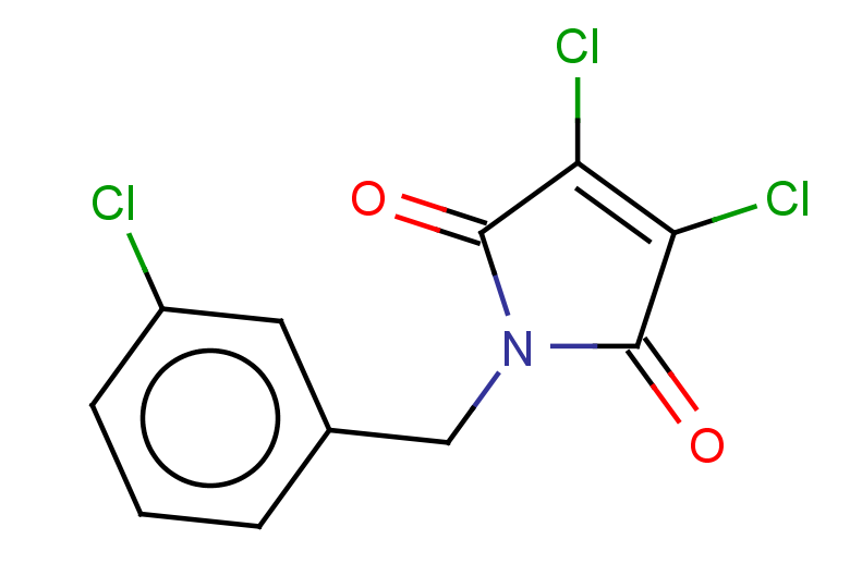 3,4-dichloro-1-[(3-chlorophenyl)methyl]-2,5-dihydro-1H-pyrrole-2,5-dione