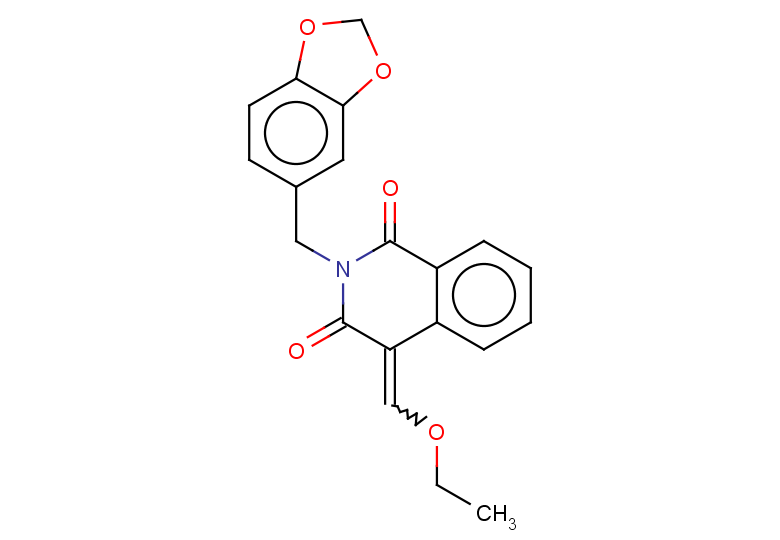 2-(1,3-dioxaindan-5-ylmethyl)-4-(ethoxymethylidene)-1,2,3,4-tetrahydroisoquinoline-1,3-dione