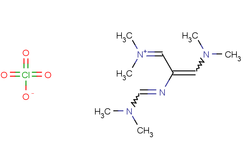 [3-(dimethylamino)-2-{[(dimethylamino)methylidene]amino}prop-2-en-1-ylidene]dimethylazanium perchlorate