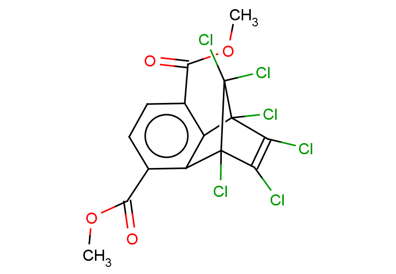 3,6-dimethyl 1,8,9,10,11,11-hexachlorotricyclo[6.2.1.0,2,7]undeca-2(7),3,5,9-tetraene-3,6-dicarboxylate