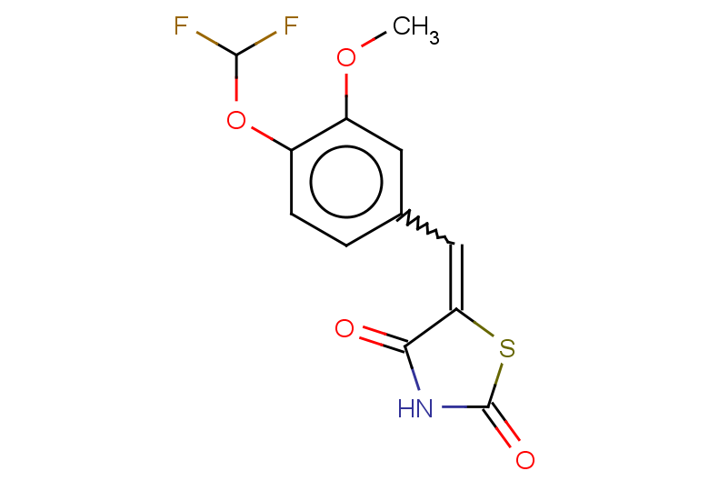 5-{[4-(difluoromethoxy)-3-methoxyphenyl]methylidene}-1,3-thiazolidine-2,4-dione