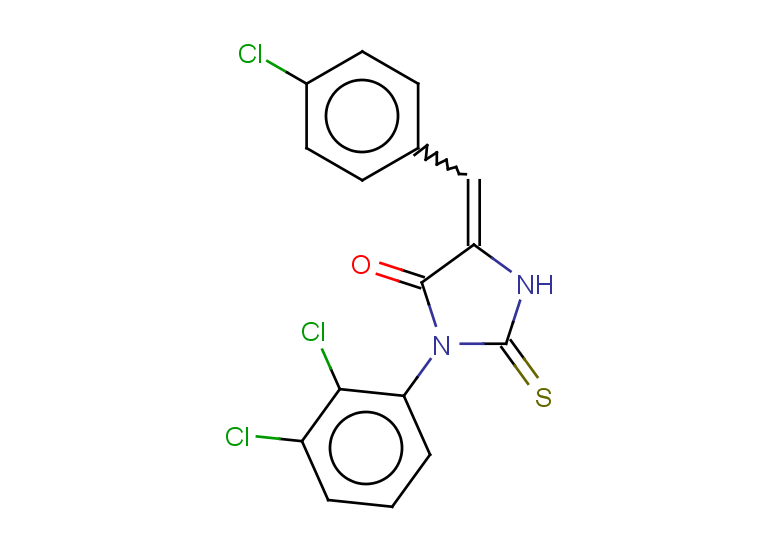5-[(4-chlorophenyl)methylidene]-3-(2,3-dichlorophenyl)-2-sulfanylideneimidazolidin-4-one