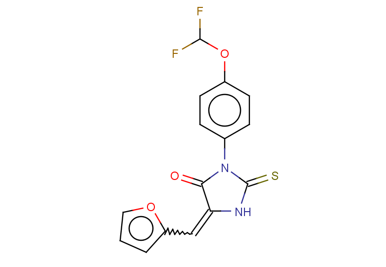 3-[4-(difluoromethoxy)phenyl]-5-[(furan-2-yl)methylidene]-2-sulfanylideneimidazolidin-4-one