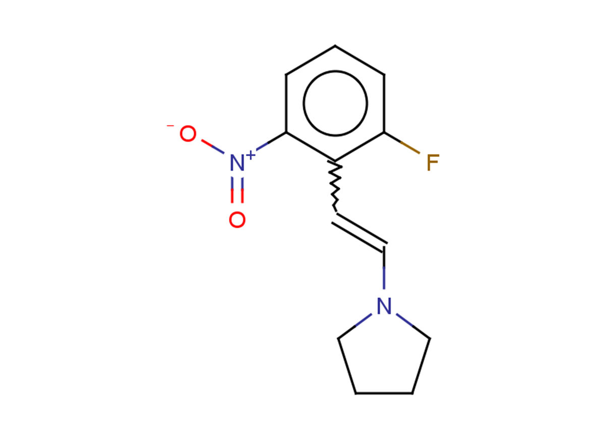 1-[2-(2-fluoro-6-nitrophenyl)ethenyl]pyrrolidine