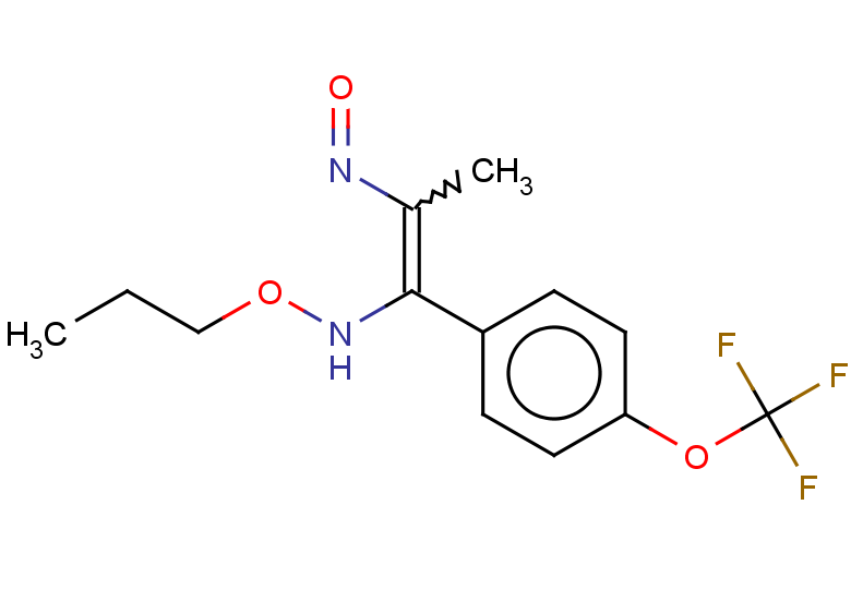 {2-nitroso-1-[4-(trifluoromethoxy)phenyl]prop-1-en-1-yl}(propoxy)amine