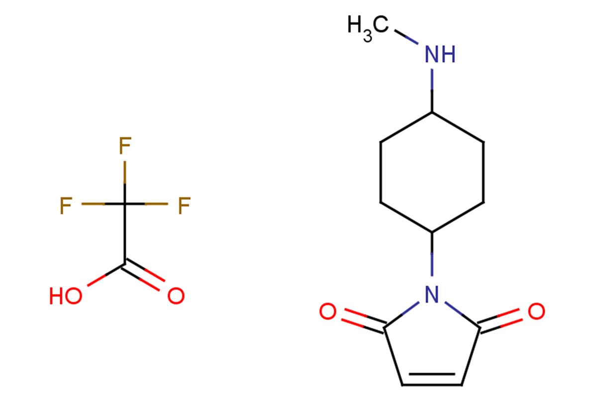 1-[4-(methylamino)cyclohexyl]-2,5-dihydro-1H-pyrrole-2,5-dione, trifluoroacetic acid